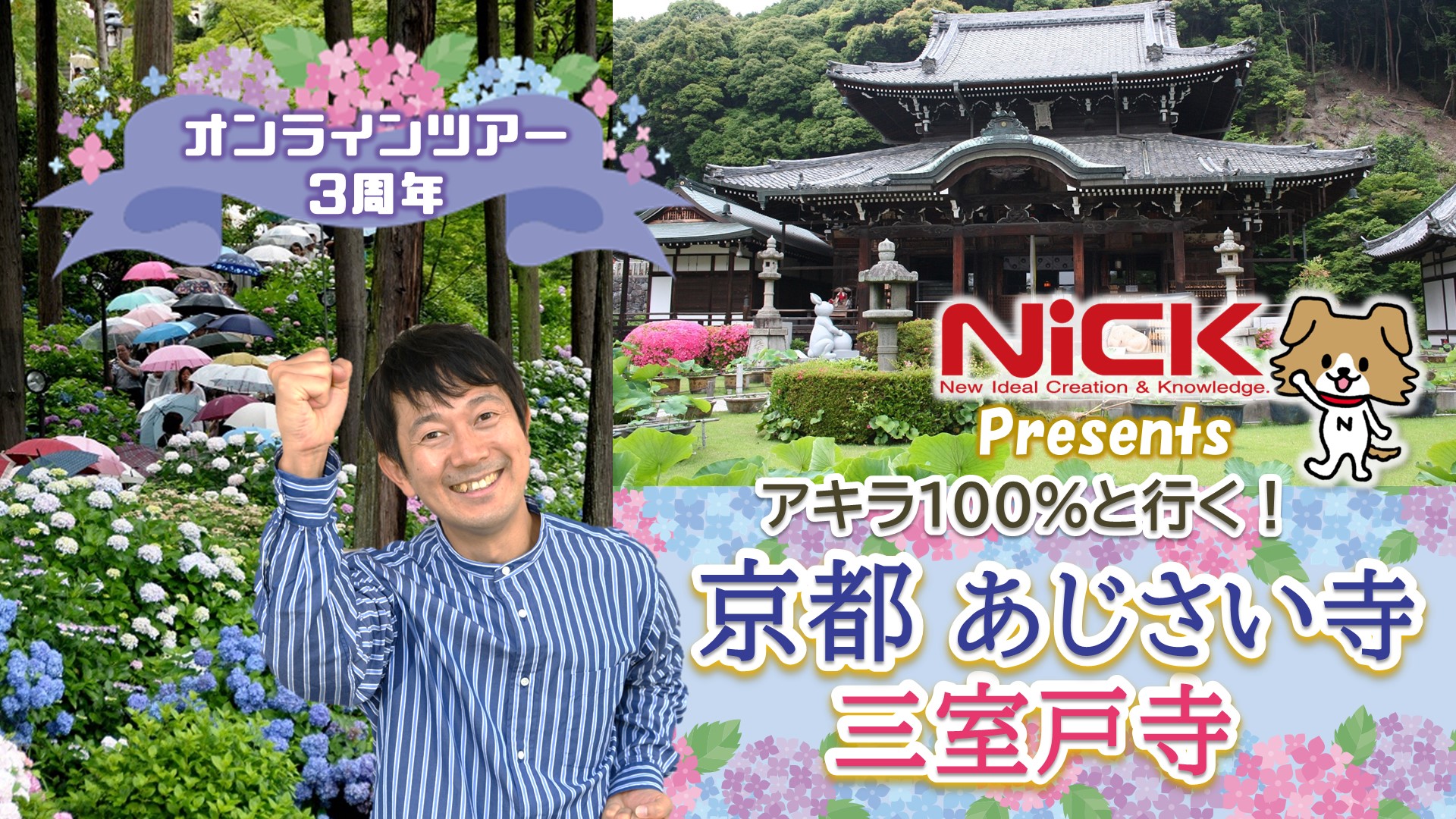 アキラ100％と行く！ 京都 あじさい寺 ～三室戸寺～（京都府）